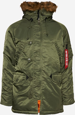 žalia ALPHA INDUSTRIES Žieminė parka 'N3B VF 59': priekis