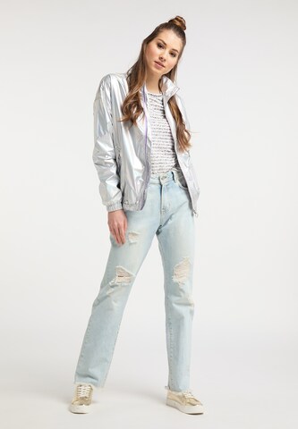 MYMO Between-Season Jacket in Silver: front