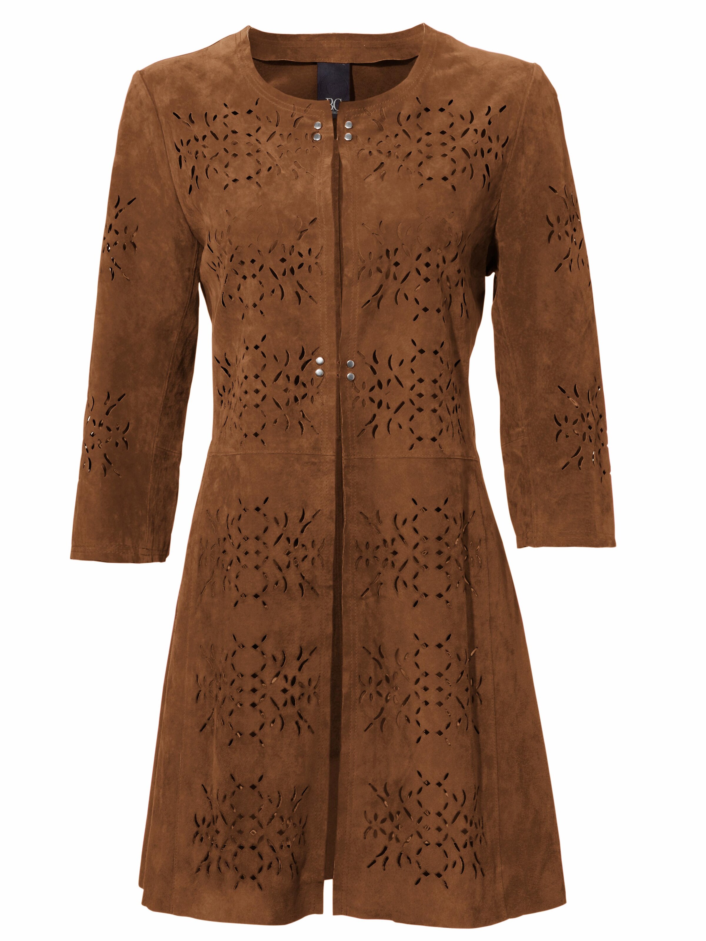 heine - Ledermantel in braun