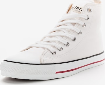 Ethletic High-Top Sneakers in White: front