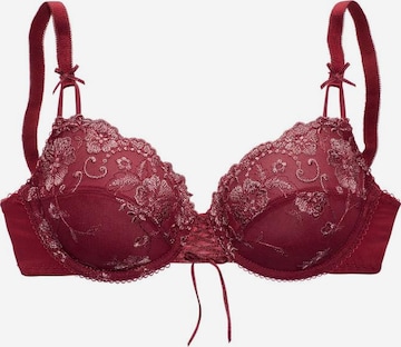 LASCANA Push-up Bra in Red: front