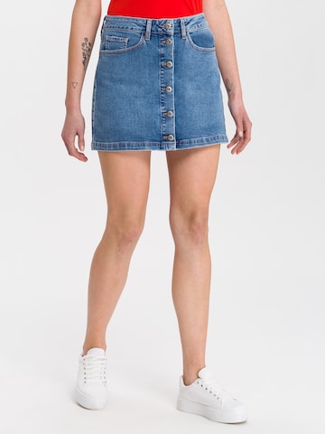 Cross Jeans Skirt 'Tracy' in Blue: front