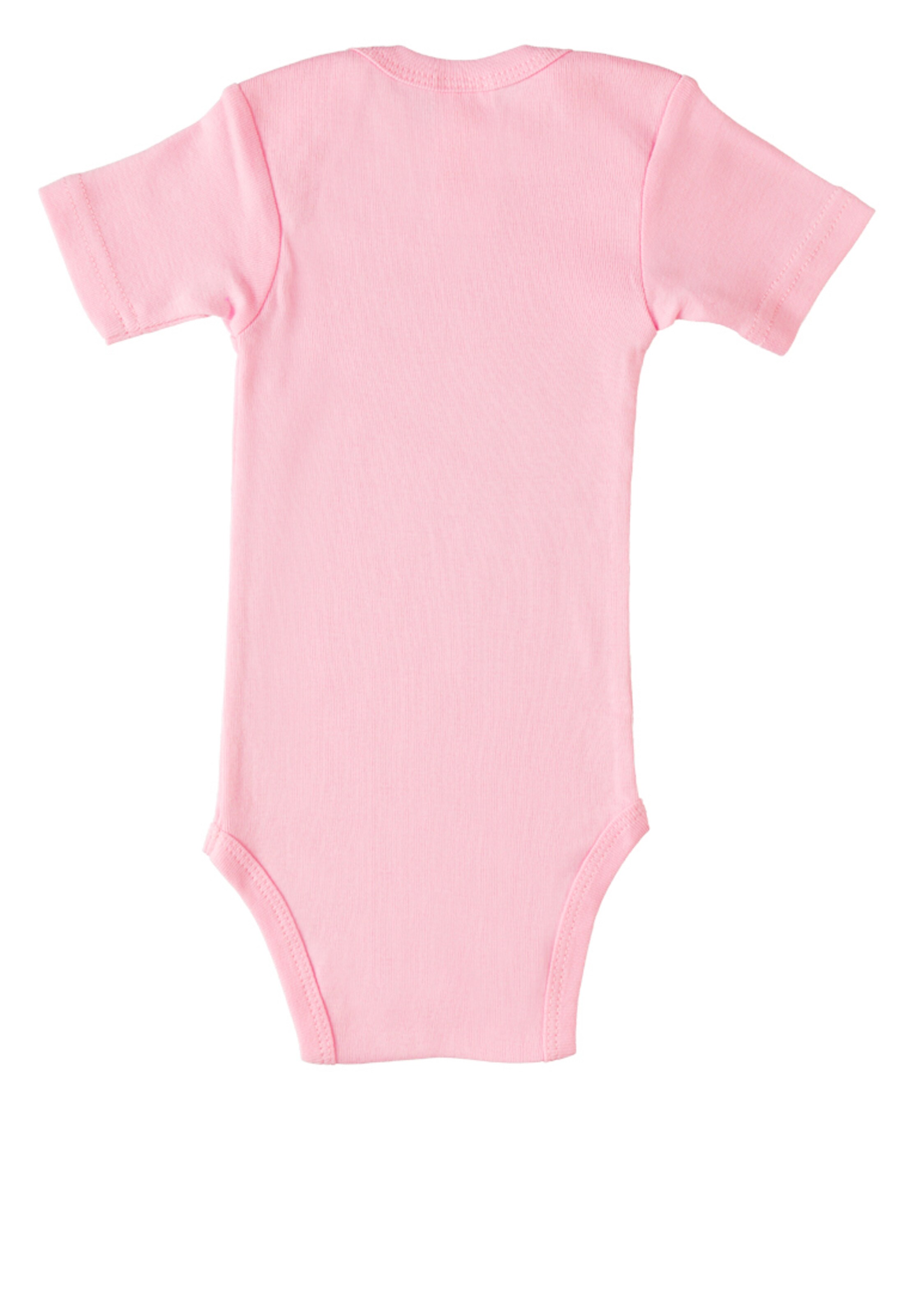 LOGOSHIRT Baby-Body 'Krümelmonster' in Pink