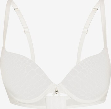 sassa Push-up Bra 'PURE ANIMAL' in White: front