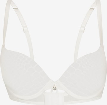 sassa Push-up Bra 'PURE ANIMAL' in White: front