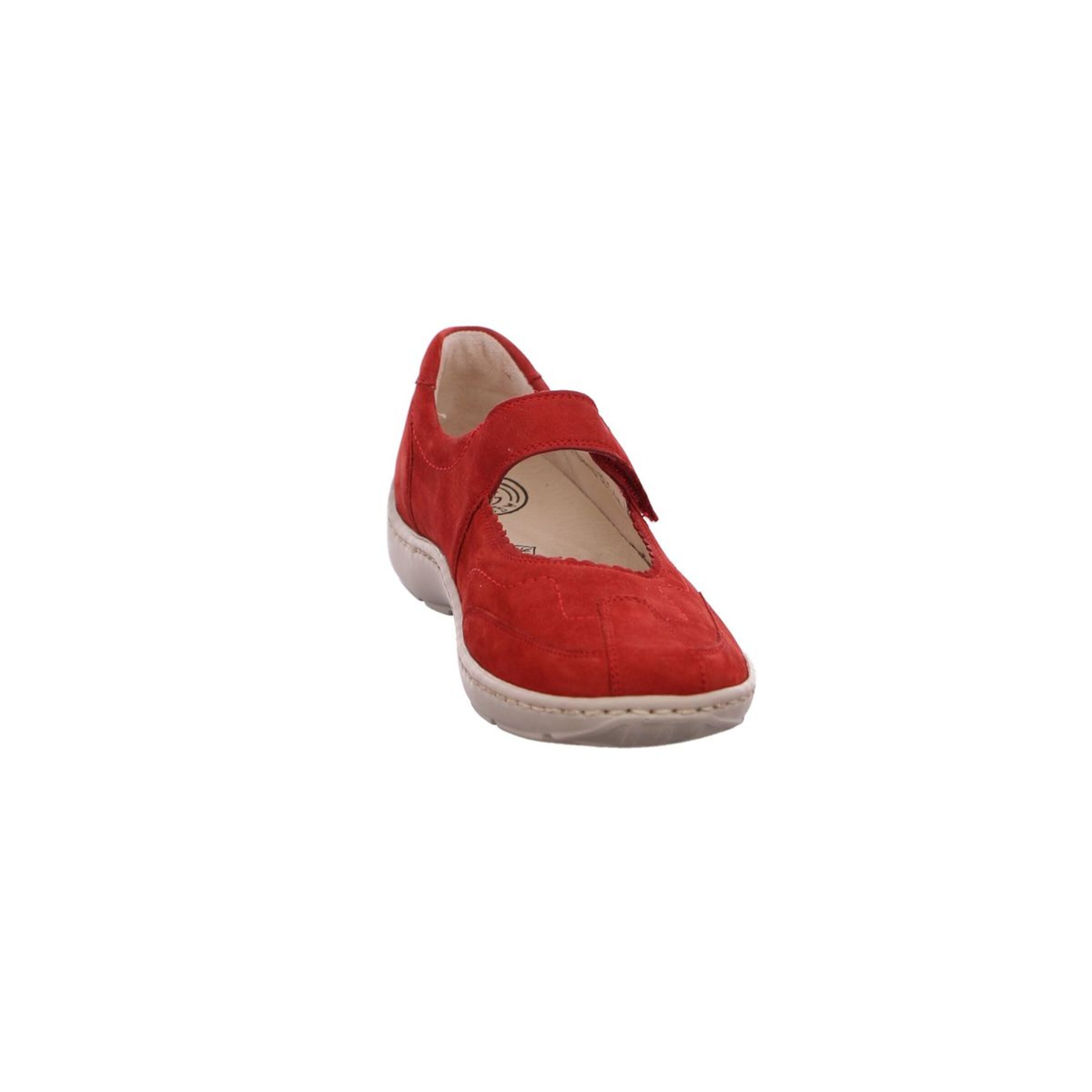 WALDLÄUFER Ballet Flats with Strap 'Henni' in Red
