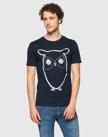 KnowledgeCotton Apparel Koszulka w kolorze niebieski: przód