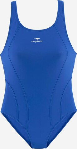 KangaROOS Bustier Badeanzug in Blau: predná strana