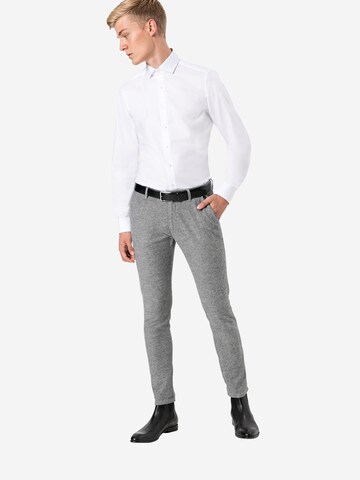 OLYMP Slim fit Business shirt 'Level 5' in White