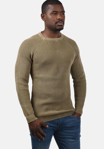 INDICODE JEANS Strickpullover 'Rockford' in Braun: Vorderseite