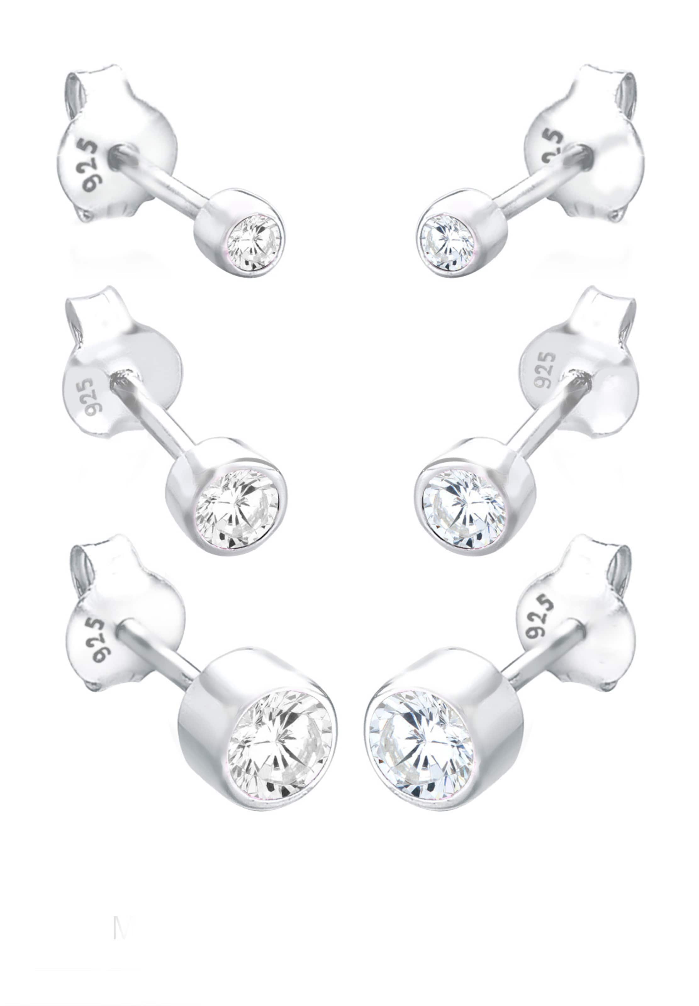 ELLI Ohrringe in Silber: Vorderseite