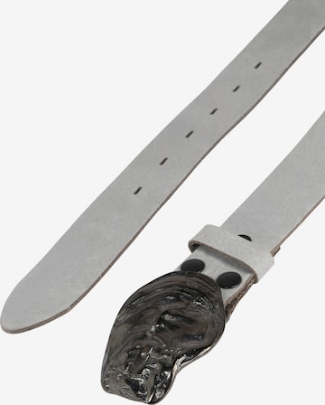RETTUNGSRING by showroom 019° Ledergürtel mit austauschbarer Austernmuschel-Schließe in Grau