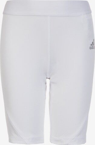 ADIDAS PERFORMANCE Skinny Trainingstight 'Youth' in Weiß: predná strana