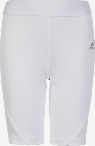 ADIDAS PERFORMANCE Workout Pants 'Youth' in White: front