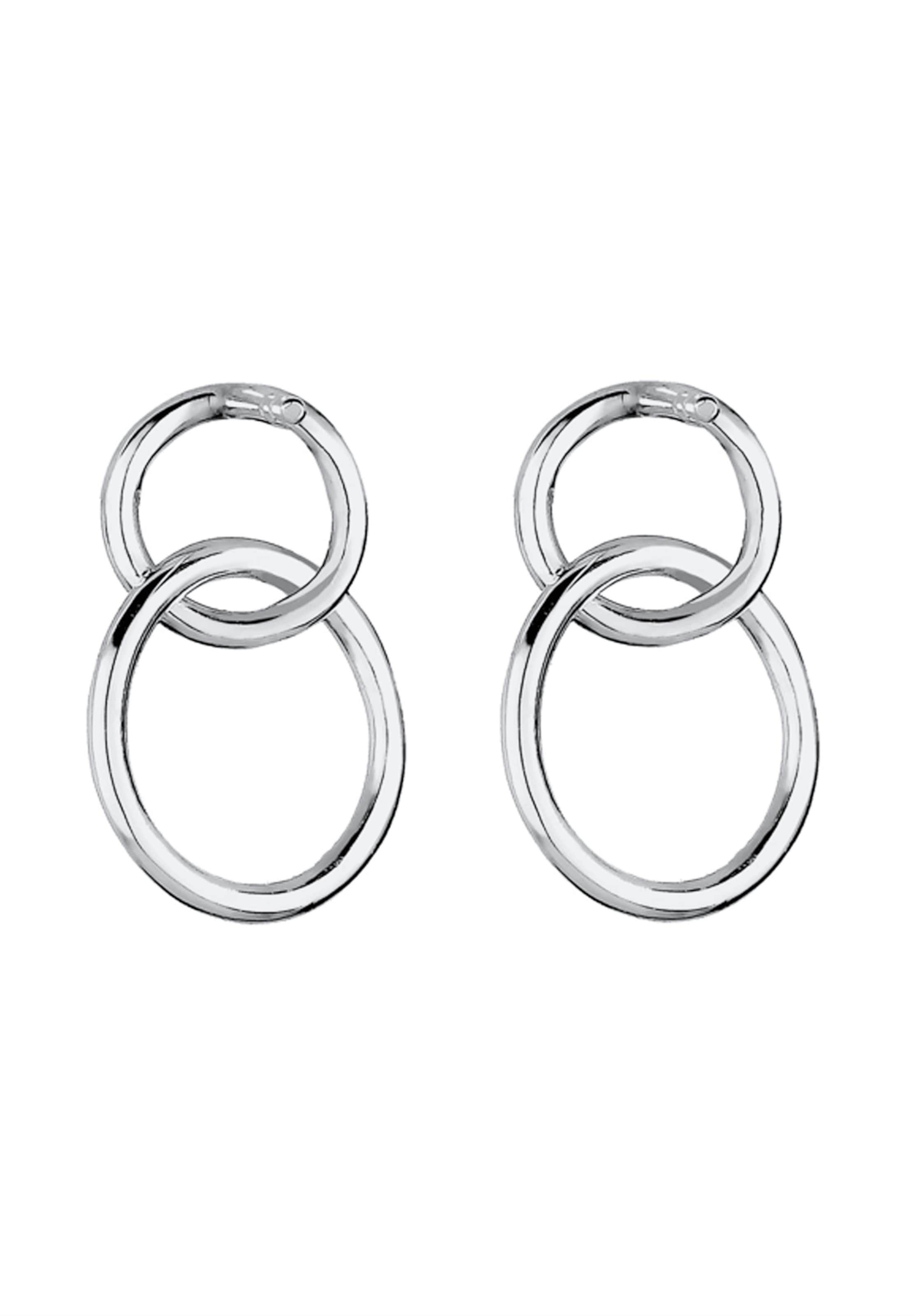 Boucles d'oreilles 'Kreis' ELLI en argent