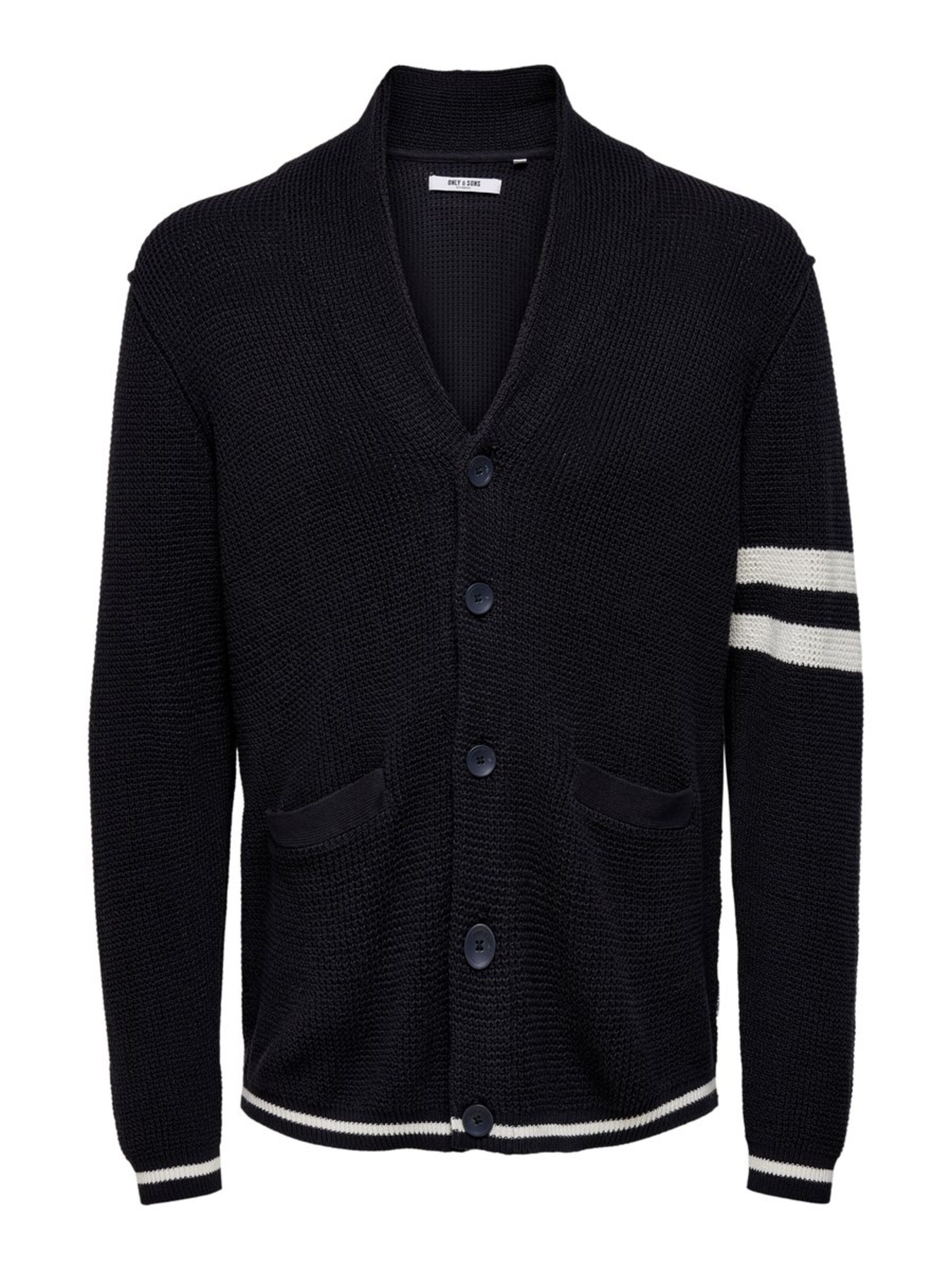 Only & Sons - Gebreid vest in de kleur Nachtblauw