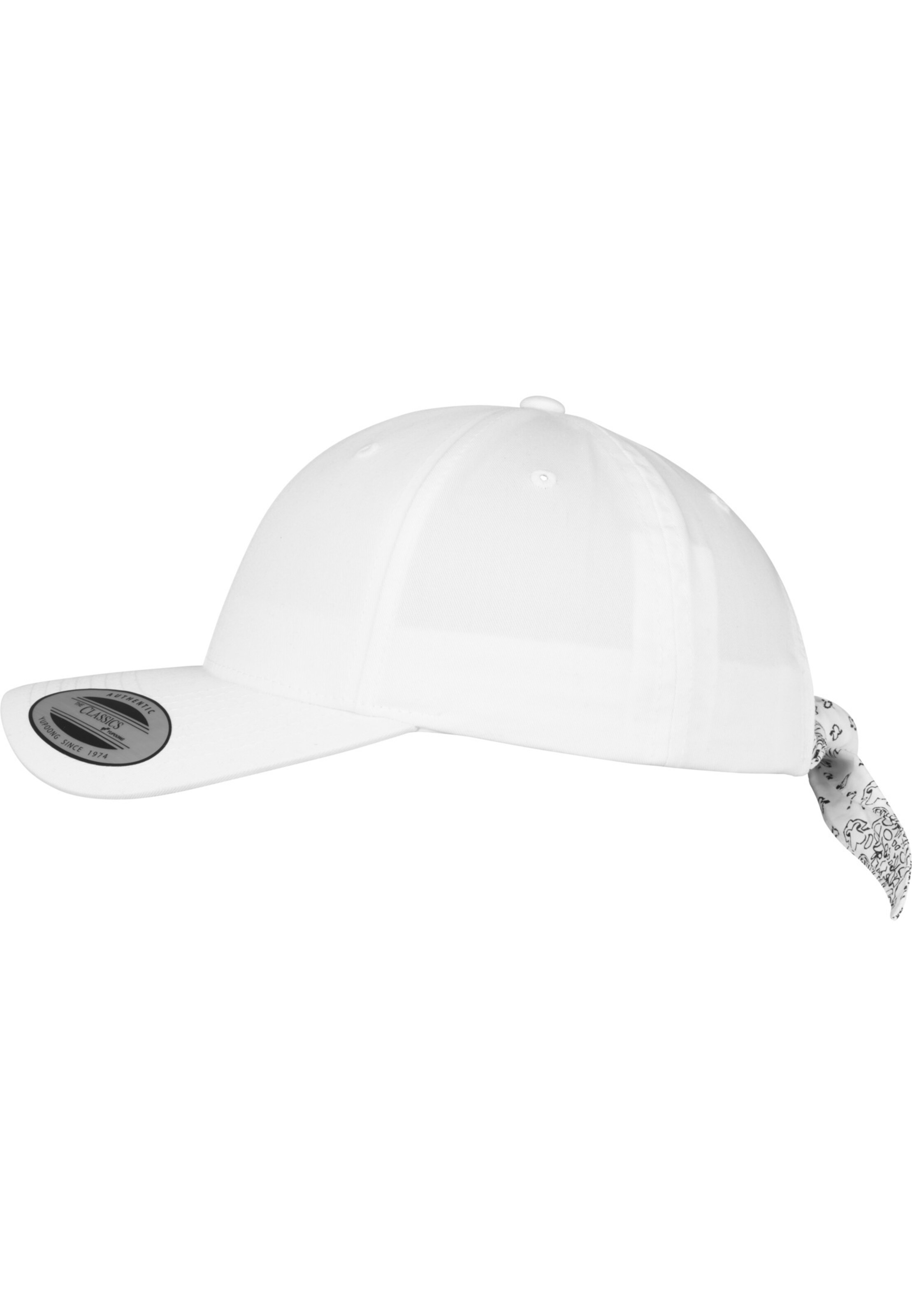 Cappello da baseball di Flexfit in bianco