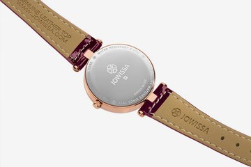 JOWISSA Analoog horloge 'Facet Strass' in Rood