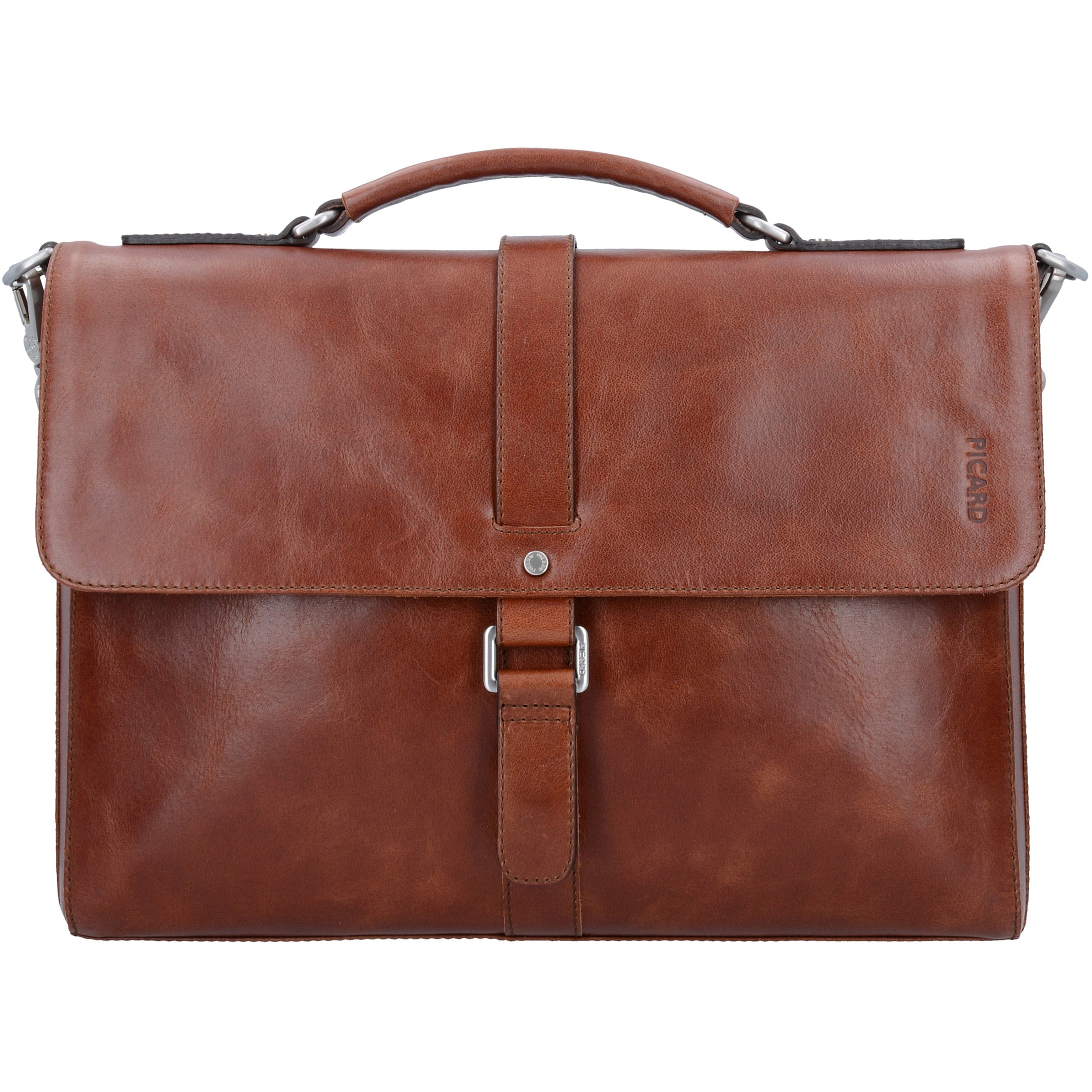 Picard Document Bag 'Buddy' in Brown: front
