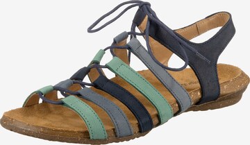 EL NATURALISTA Sandals in Blue: front