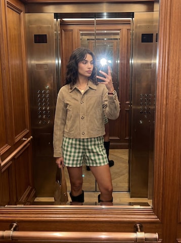 Checked Shorts Look