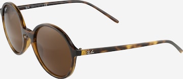 Lunettes de soleil Ray-Ban en marron : devant