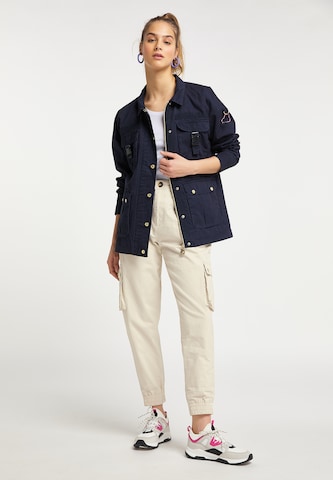 MYMO Between-Season Jacket in Blue: front