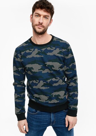 QS Sweatshirt in Blau: predná strana