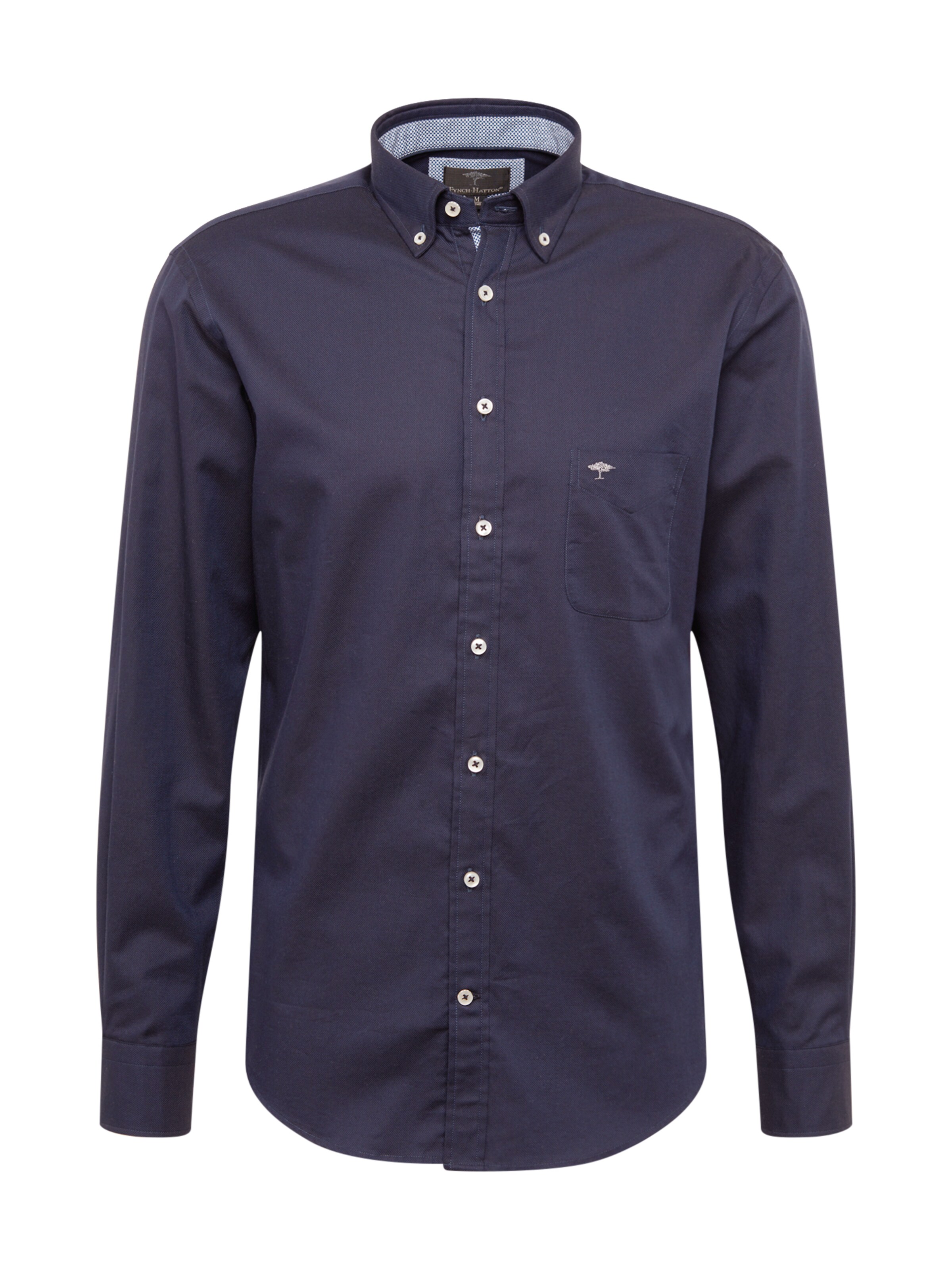 FYNCH-HATTON - Overhemd in de kleur Navy