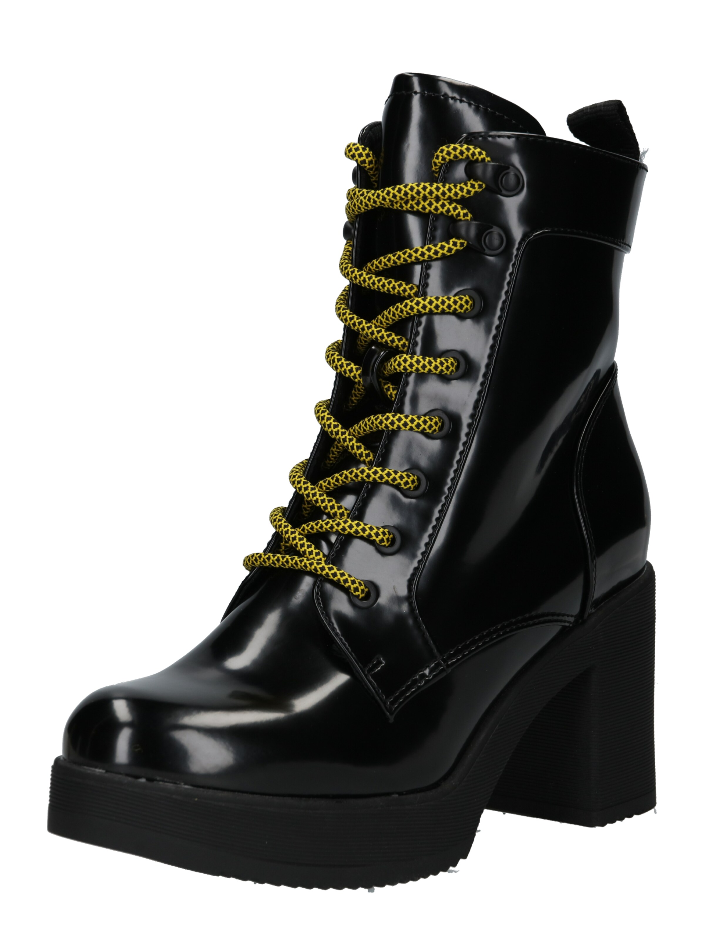 BUFFALO - Veterlaarsjes 'Fawnie' in de kleur Zwart