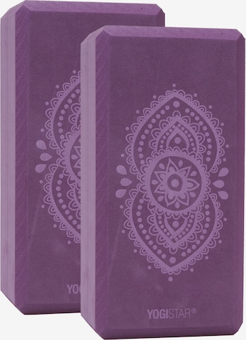 YOGISTAR.COM Yoga Block 'Ajna Chakra' in Purple: front
