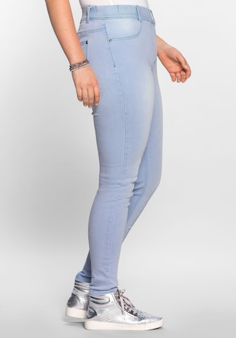 SHEEGO Slimfit Jeggings in Blau