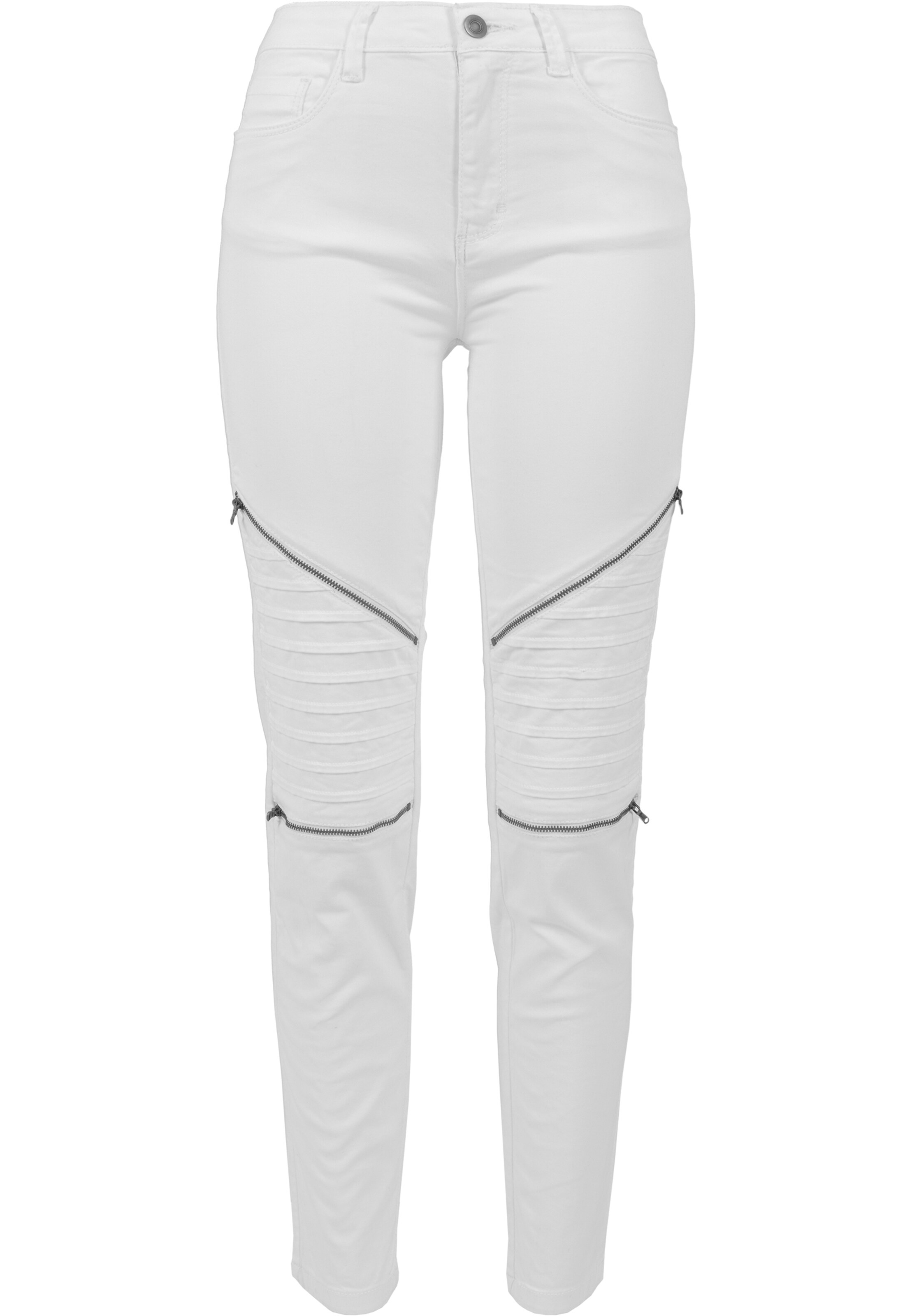 Coupe slim Pantalon Urban Classics en blanc : devant