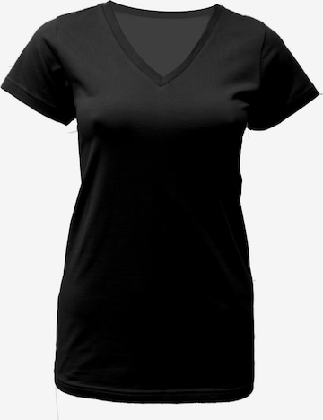 YOGISTAR.COM Performance Shirt in Black: front