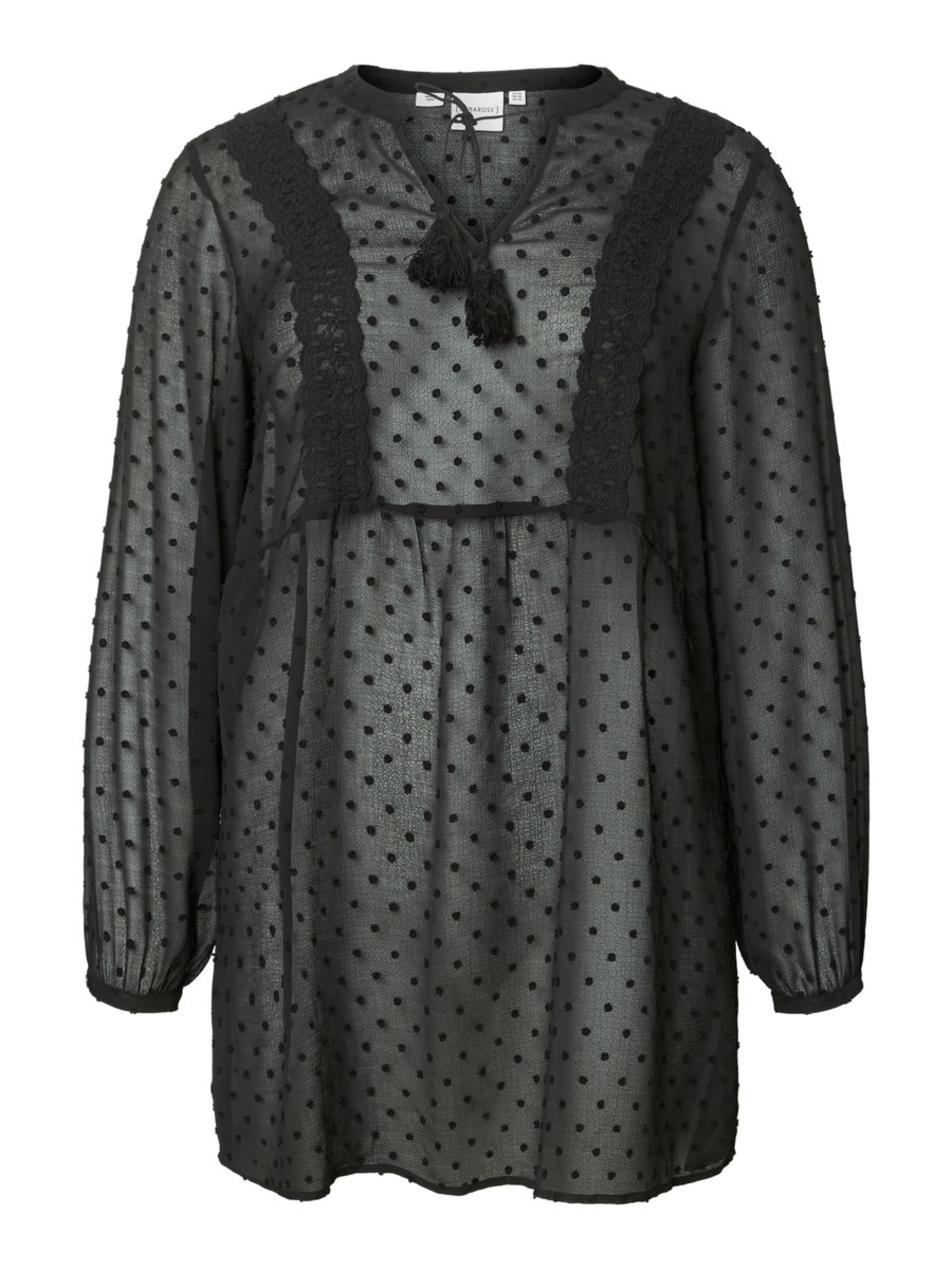 Junarose - Tuniek in de kleur Zwart