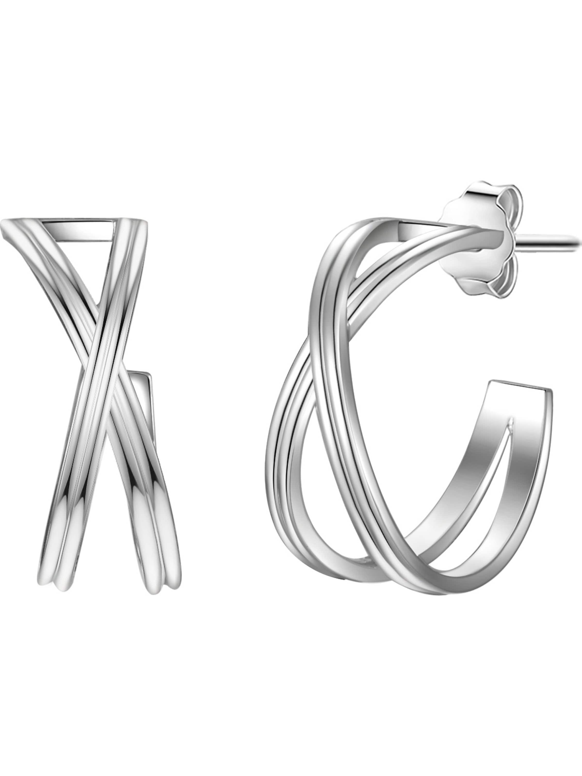 Glanzstücke München Oorbellen in Zilver: voorkant