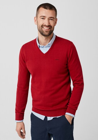 s.Oliver Pullover in Rot: Vorderseite