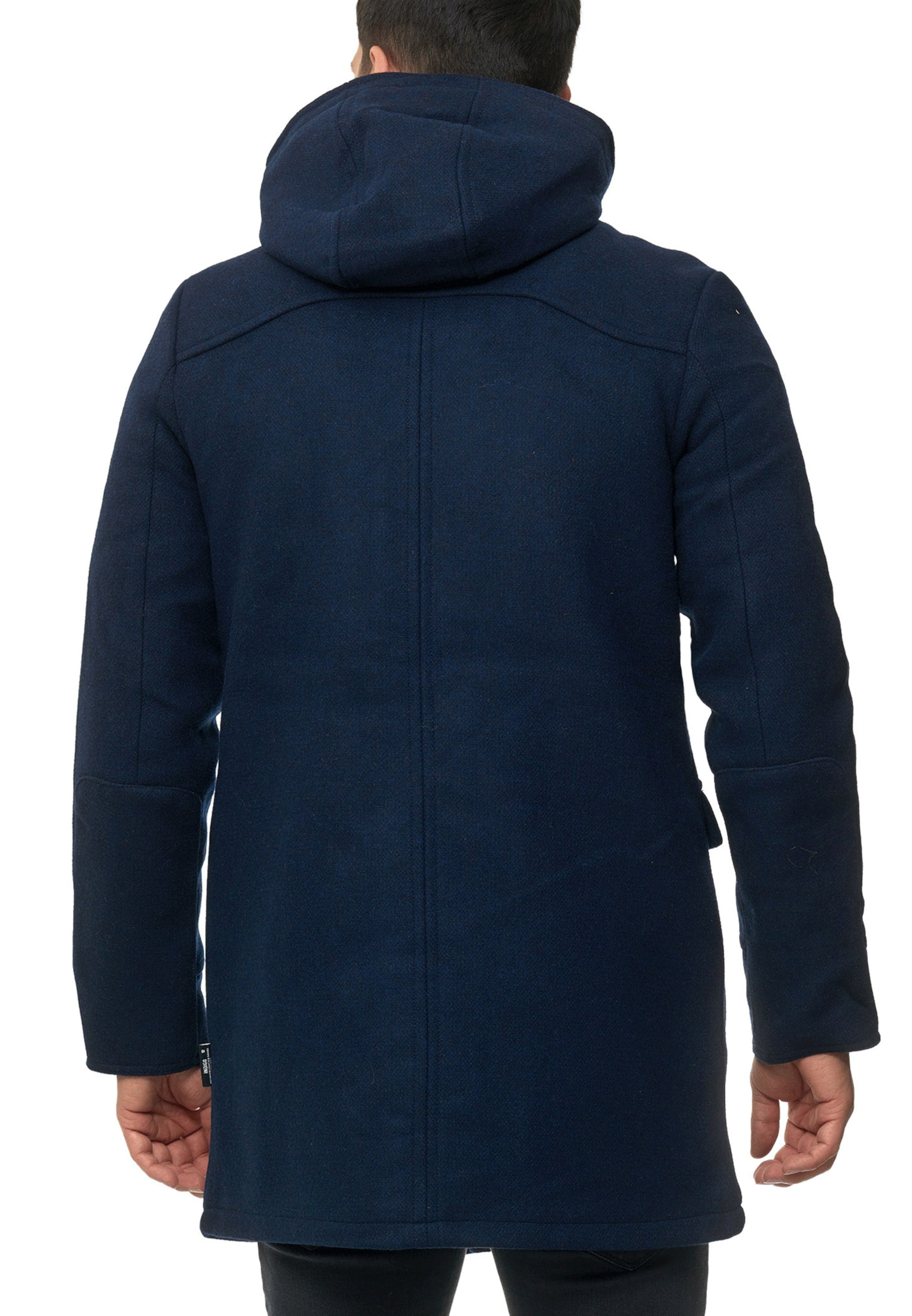 INDICODE JEANS Wollmantel in Blau
