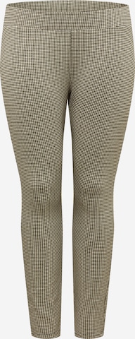 Urban Classics Skinny Leggings 'Vichy' in Beige: voorkant