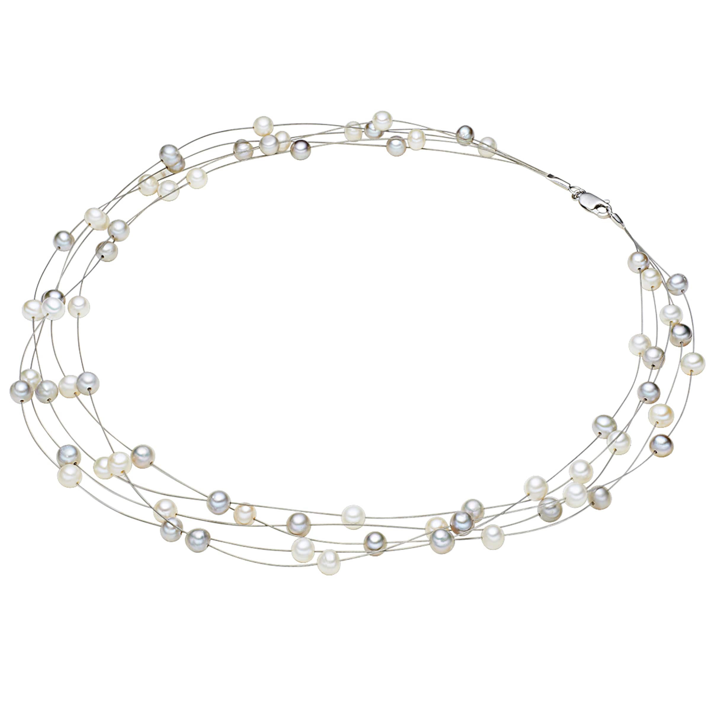 Collana di Valero Pearls in argento: frontale