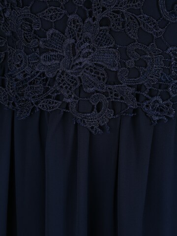 Robe de soirée 'LACE UP BACK' My Mascara Curves en bleu