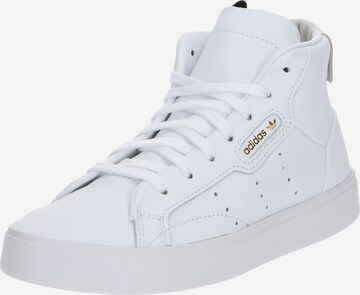 Baskets hautes ADIDAS ORIGINALS en blanc : devant