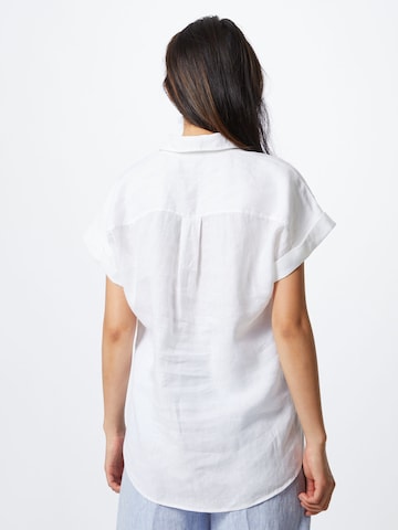 Lauren Ralph Lauren Блуза 'BROONO-SHORT SLEEVE-SHIRT' в бяло