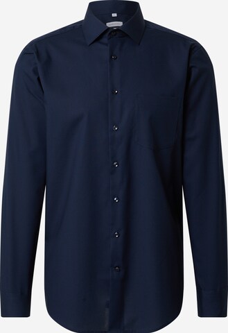 Coupe regular Chemise business SEIDENSTICKER en bleu : devant