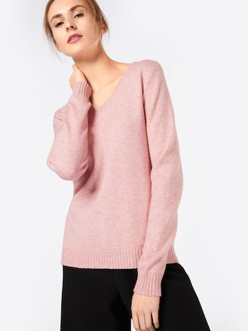 VILA Sweater 'VIRil' in Pink: front