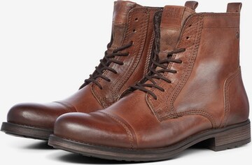 Bottines à lacets JACK & JONES en marron