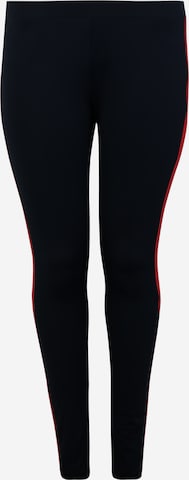 Urban Classics Skinny Leggings - kék: elől