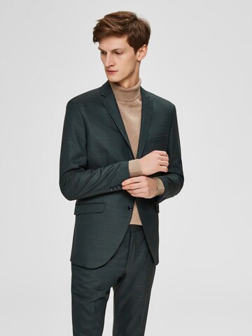 SELECTED HOMME Slim fit Suit Jacket in Green: front