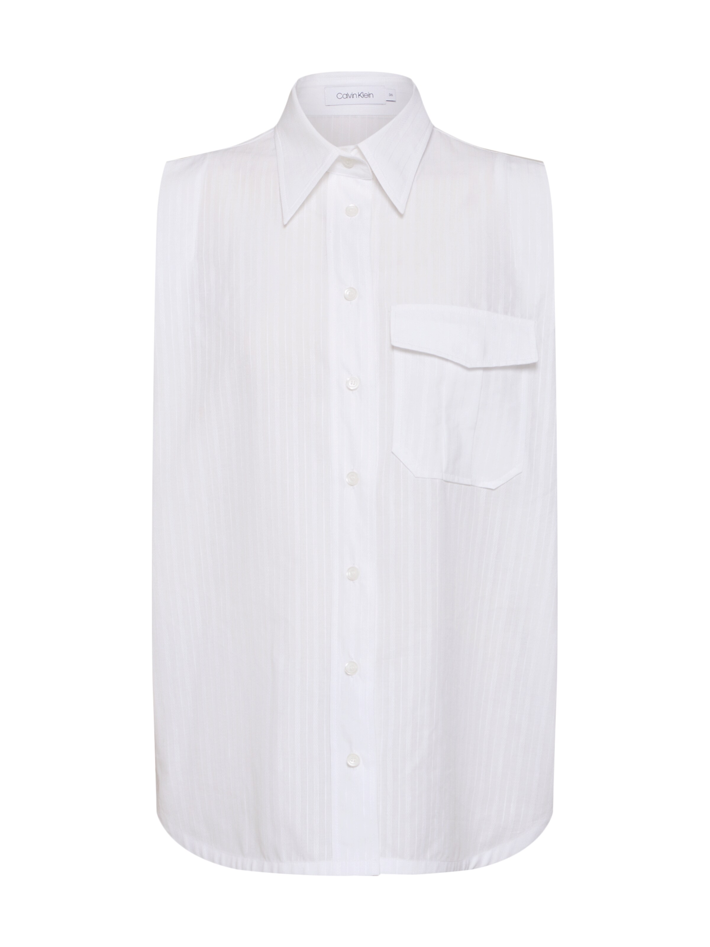 Calvin Klein - Blouse 'STP POLICE PKT SHIRT NS' in de kleur Wit