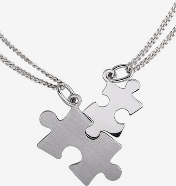 FIRETTI Jewelry Set 'Puzzle' in Silver: front